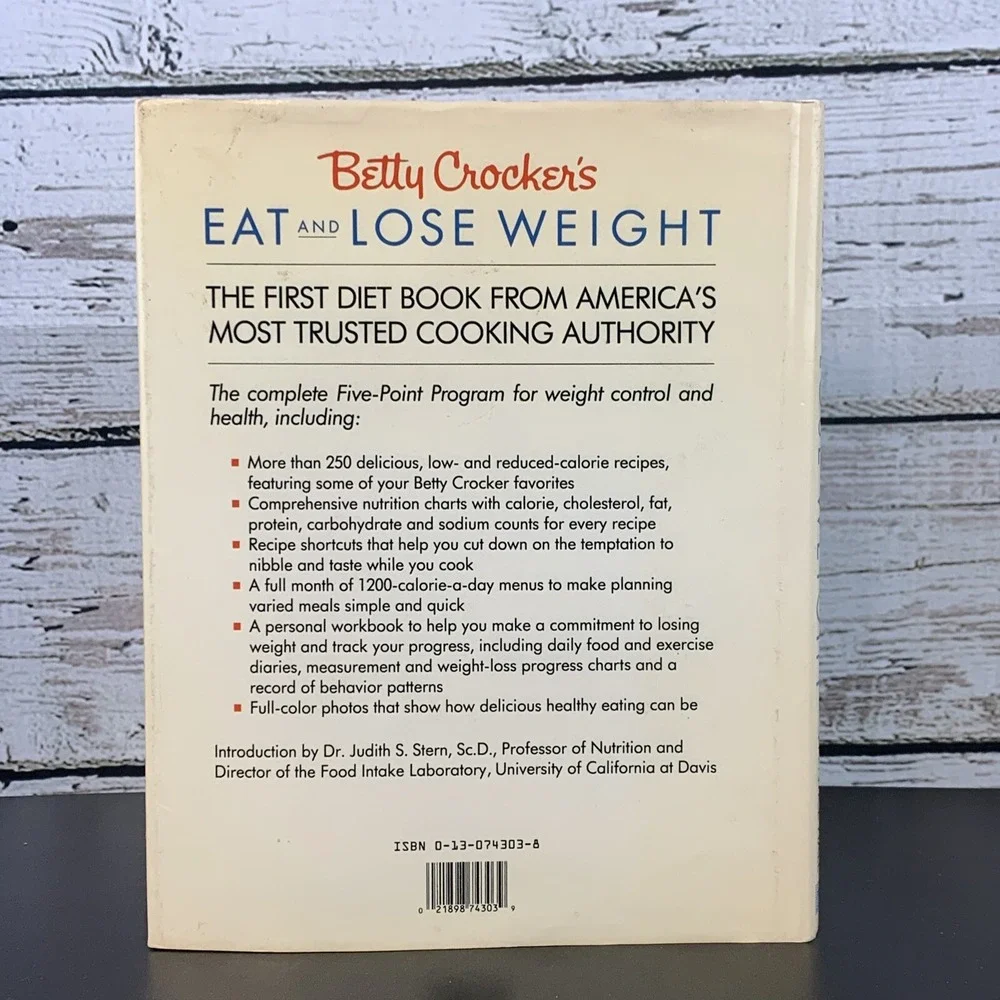 Betty Crocker's Eat & Lose Weight Cookbook The Five-Point Program -Hardback 1990
